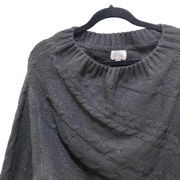 Bibi Off the shoulder sweater black size small - Picture 3 of 5